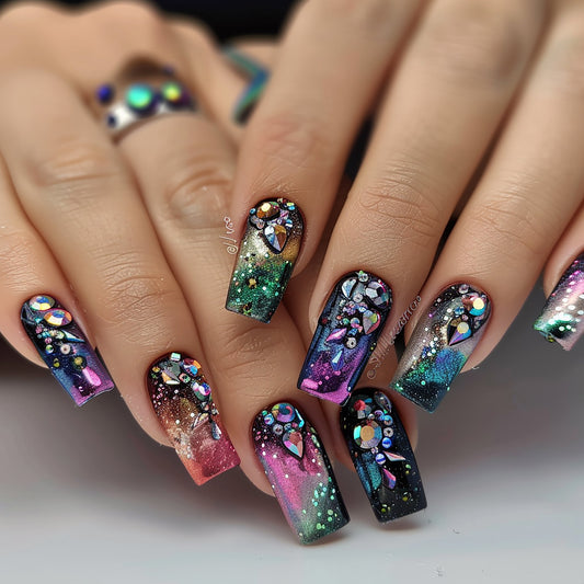 jewel tones nails