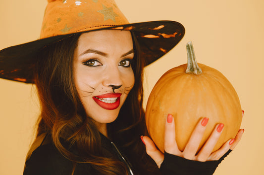 Autumn pumpkin nails