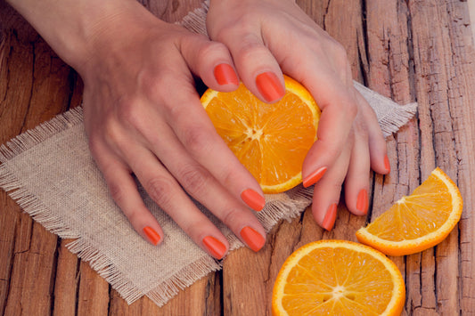 Cozy fall burnt orange nail