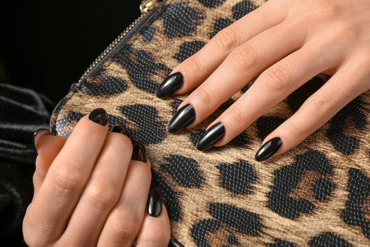 Autumn leopard print nails