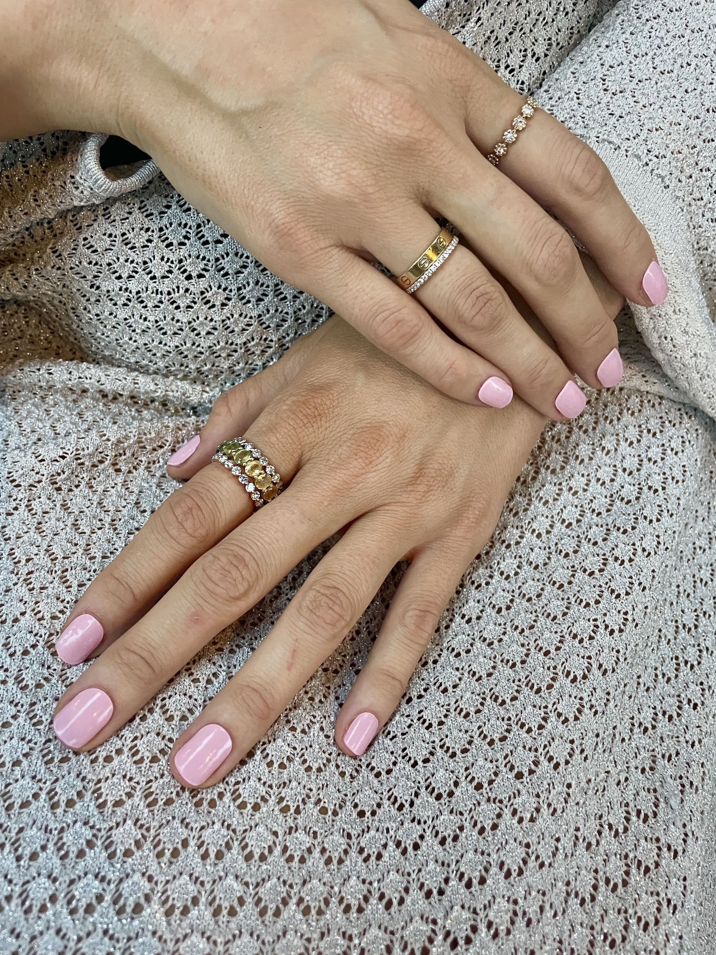 BABY PINK GEL NAIL STRIPS
