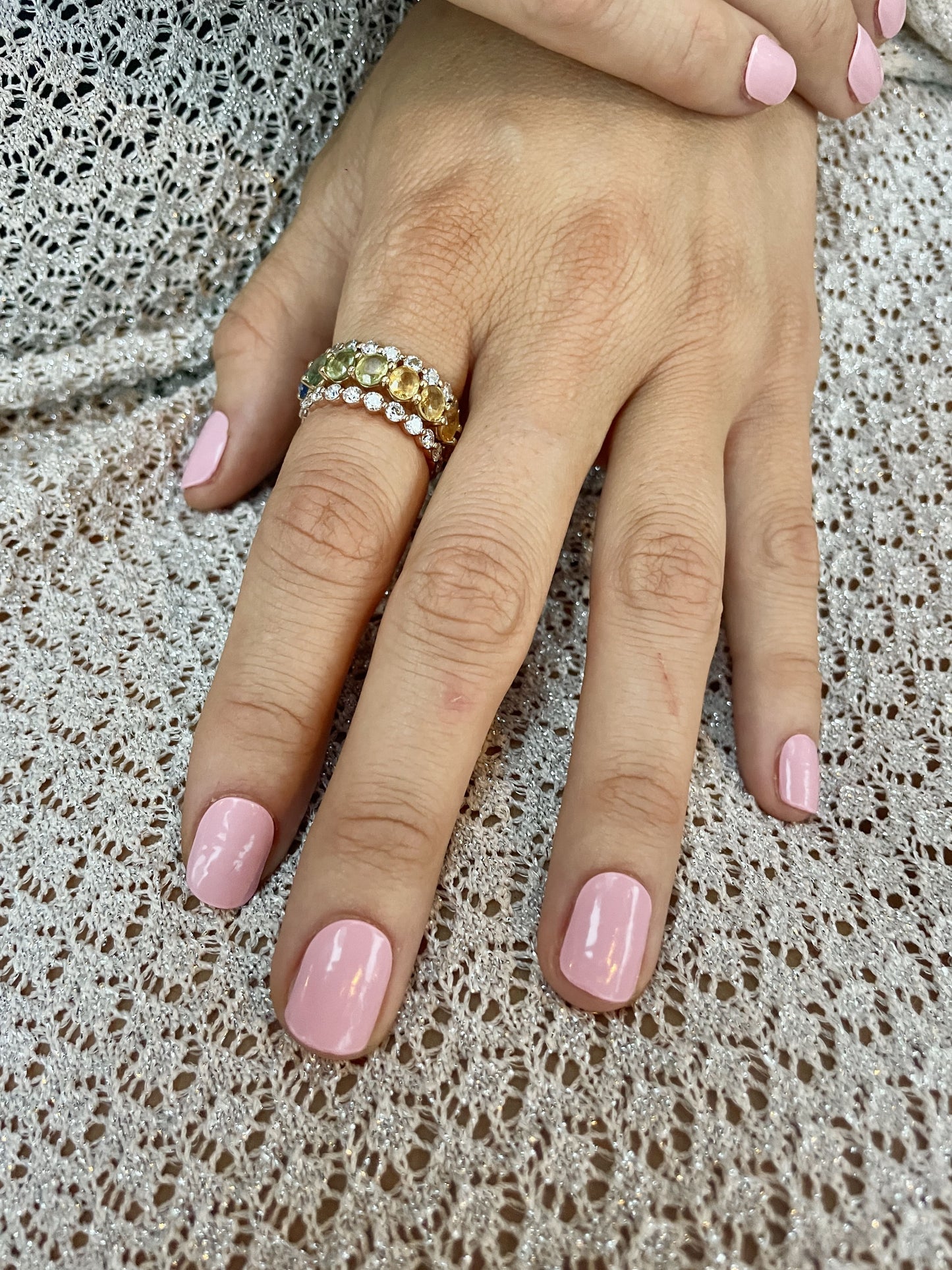 BABY PINK GEL NAIL STRIPS