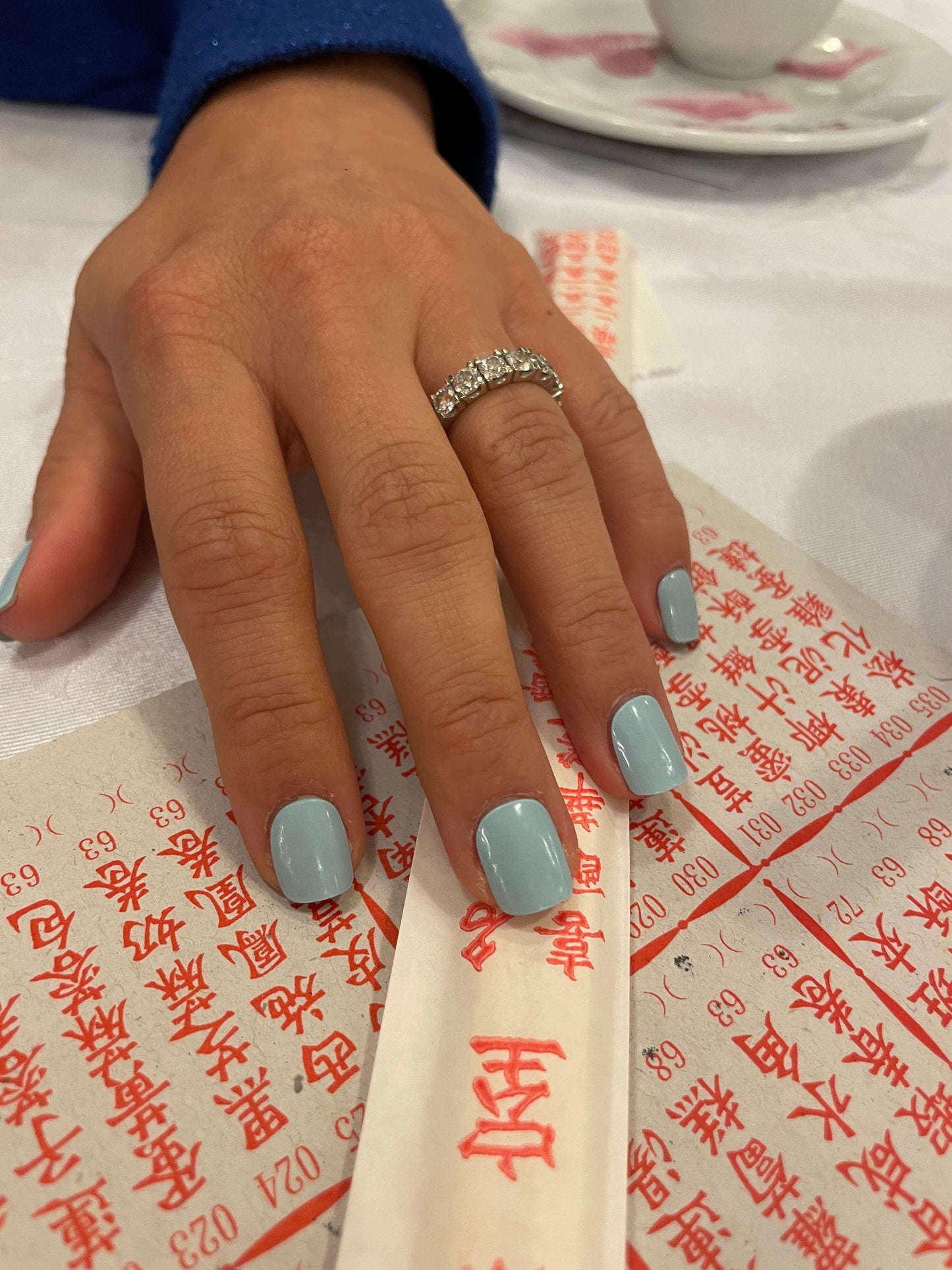 BABY BLUE GEL NAIL STRIPS - Lehmani