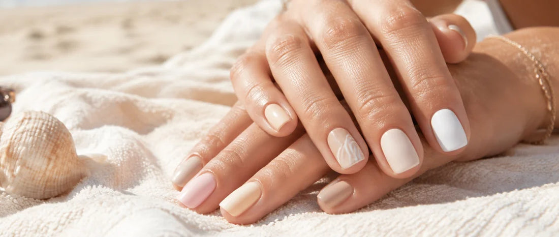 Barefoot Days, Salty Hair, and Simple Beach Nails That Complete the Look