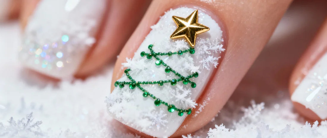 Christmas tree nails: festive nail art ideas to spark holiday joy