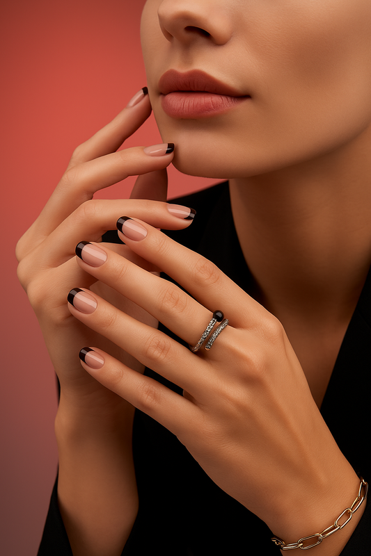 Classy glamorous elegant nails 