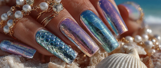 Dreamy Vacation Looks with Mermaid Nails and Sea Inspired Details