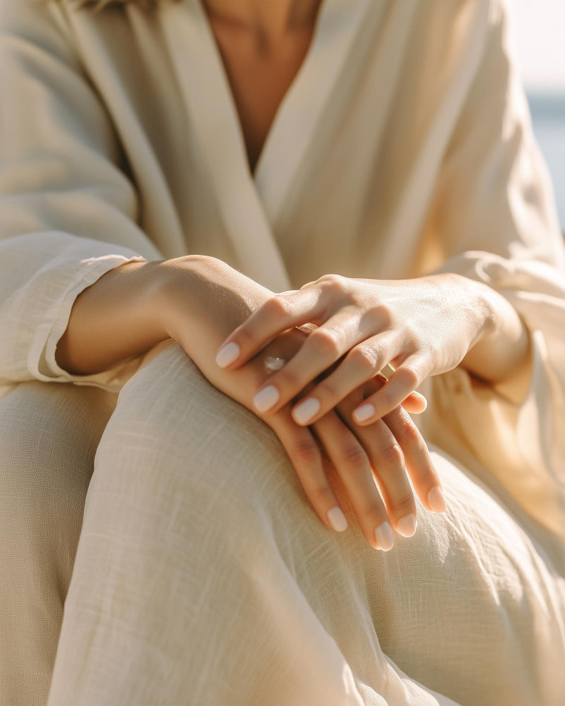 Elegant Milky Nails