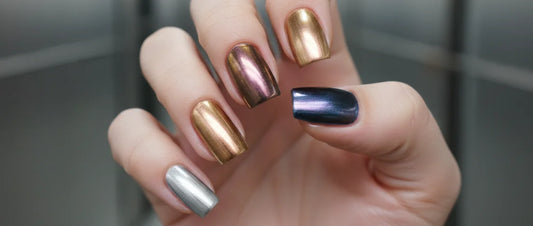 Metallic nails for New Year’s: Bold, shiny looks to welcome 2026 in style