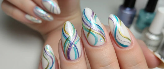 The new wave of statement manicures: swirl nails becoming the signature look of 2026 maximalism