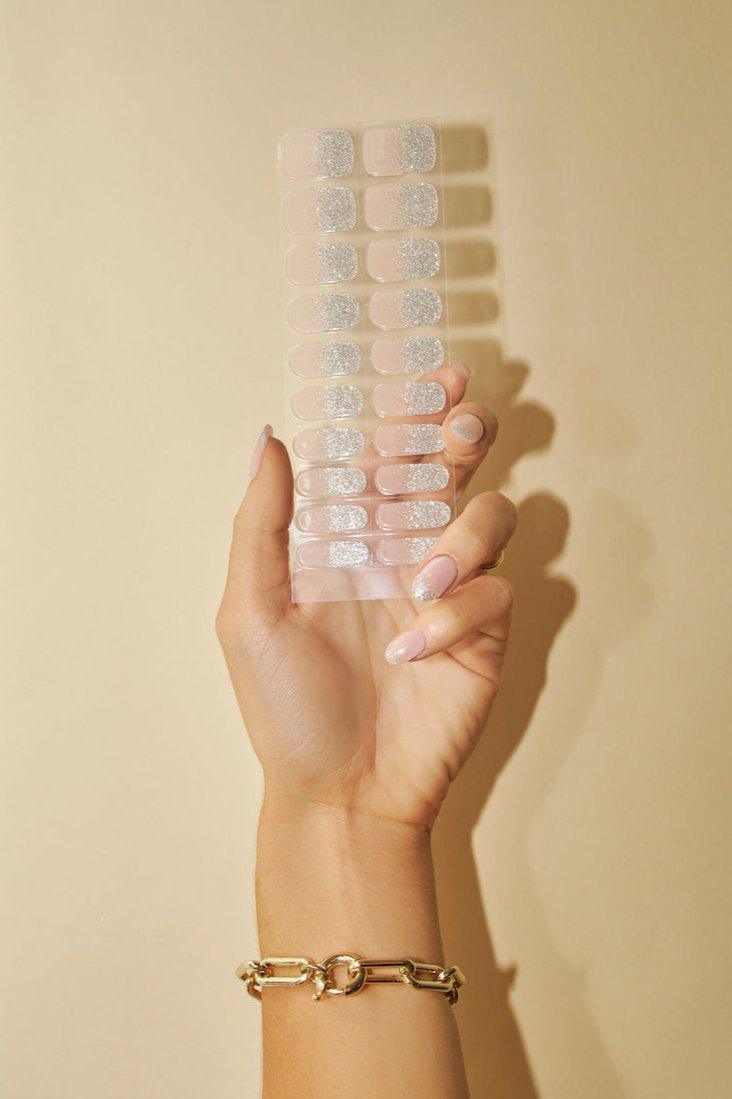GLITTER TIPS GEL NAIL STRIPS - Lehmani